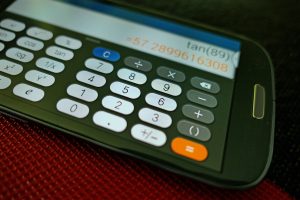 スマートフォンの計算機